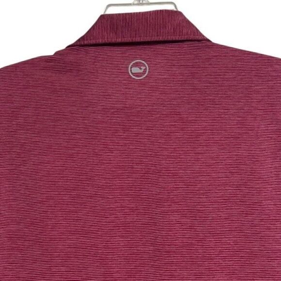 Vineyard Vines On-The-Go Sankaty Polo Shirt Men's XS Red Striped Short Sleeve - Picture 8 of 10